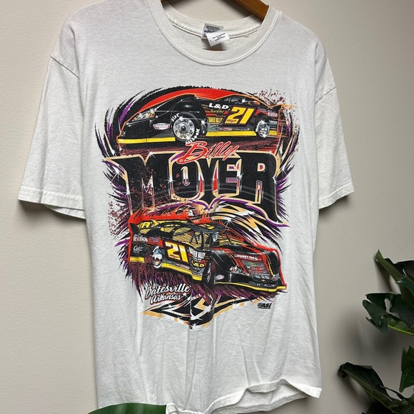 Early 00s Billy Moyer #21 Nascar‎ All over Print Shirt - Picture 4 of 6